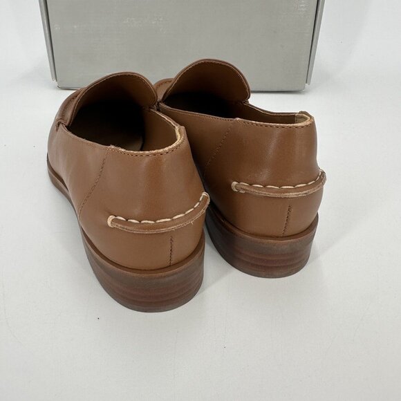 Everlane The Modern Loafer in Camel-Tan Leather sz 6.5 Stacked Heel Cushioned * - Picture 7 of 9